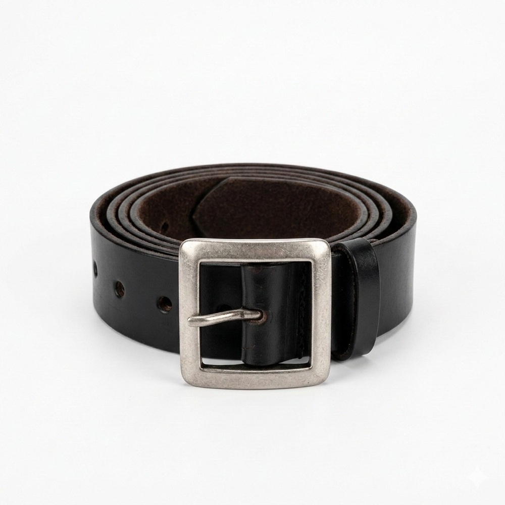Men’s Genuine Leather Work Belt Made In USA Size 44 - Picture 1 of 8